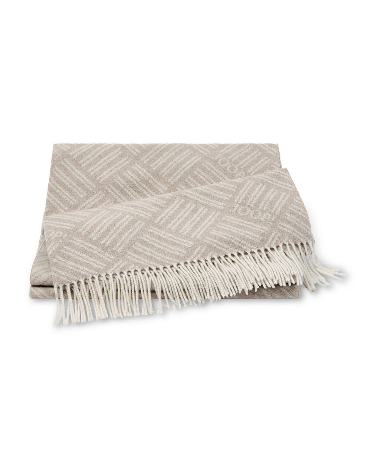 PLAID FINE-MESHWORK 140/180 cm  - Naturfarben, Design, Textil (140/180cm) - Joop!