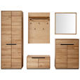 GARDEROBE 5-teilig  in 267/195/41 cm  - Wildeiche, Natur, Glas/Holz (267/195/41cm) - Linea Natura