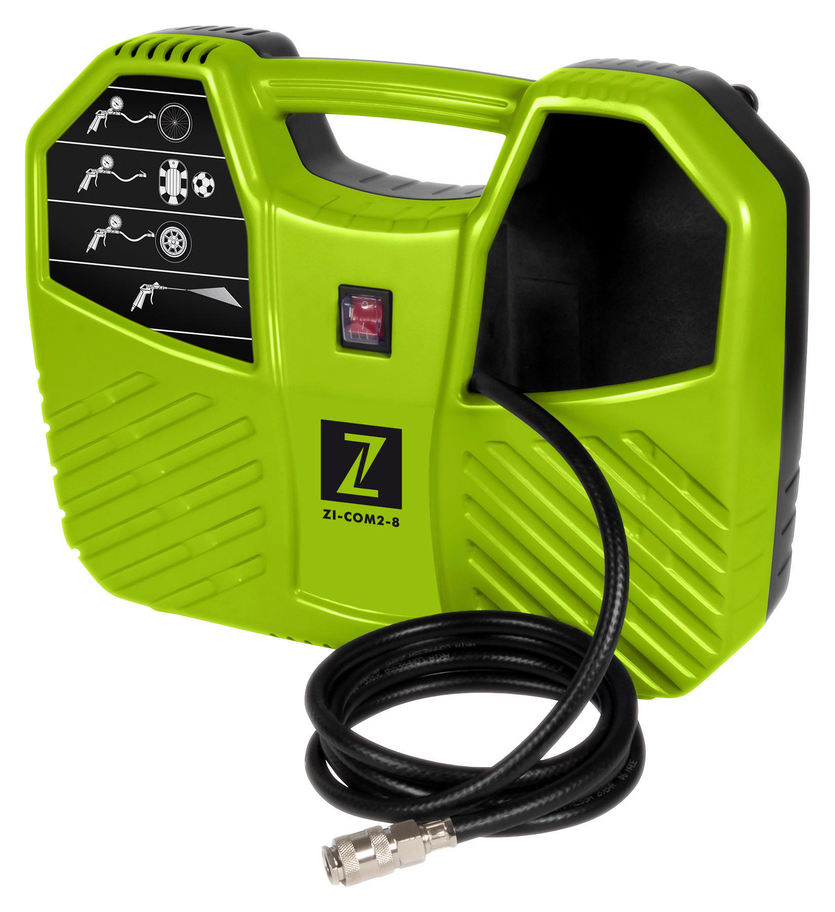 Druckluftkompressor Zi-com2-8 8 Bar 1100 W