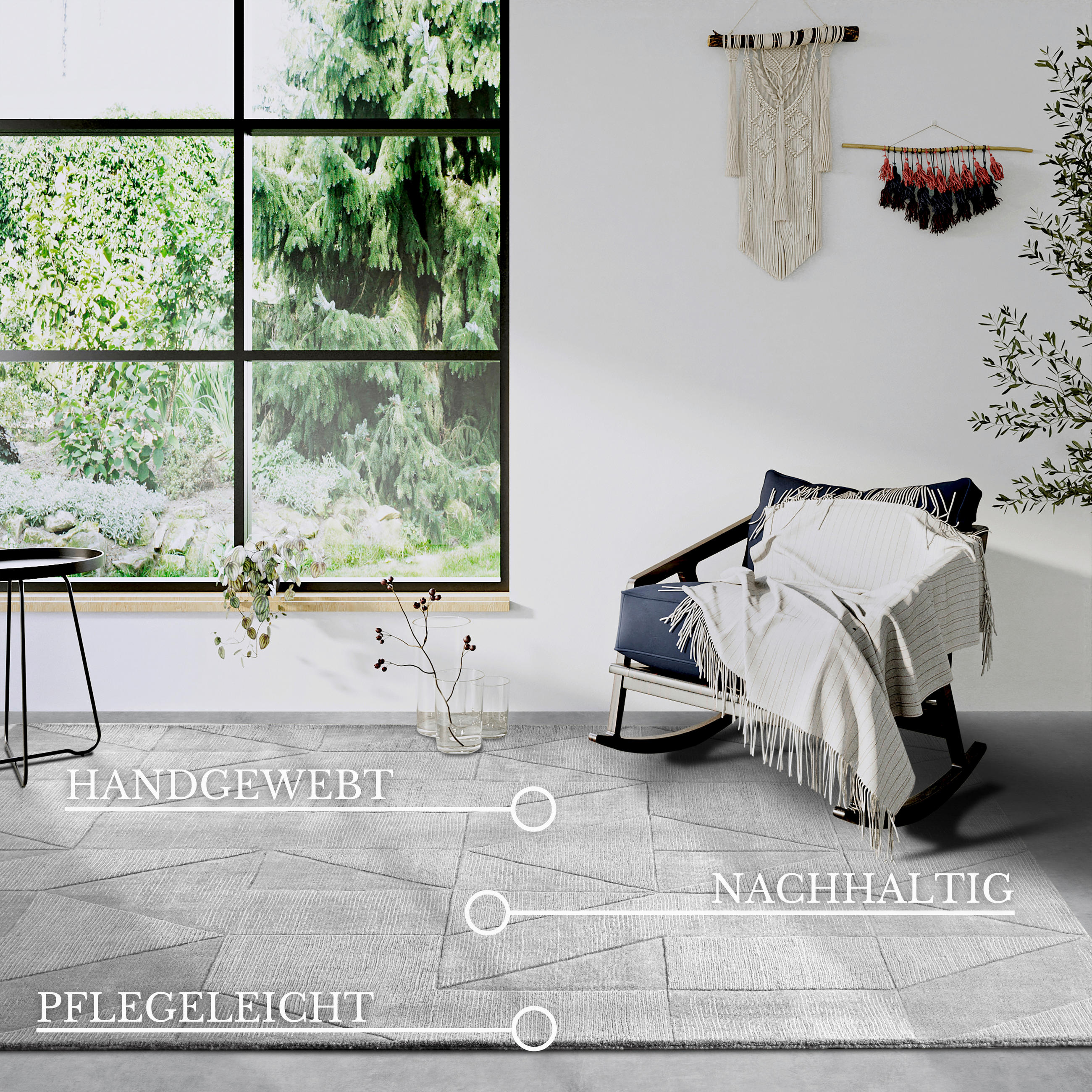 HANDWEBTEPPICH 80/150 cm Kollektion 1906 Grau  - Grau, Design, Textil (80/150cm) - Villeroy & Boch