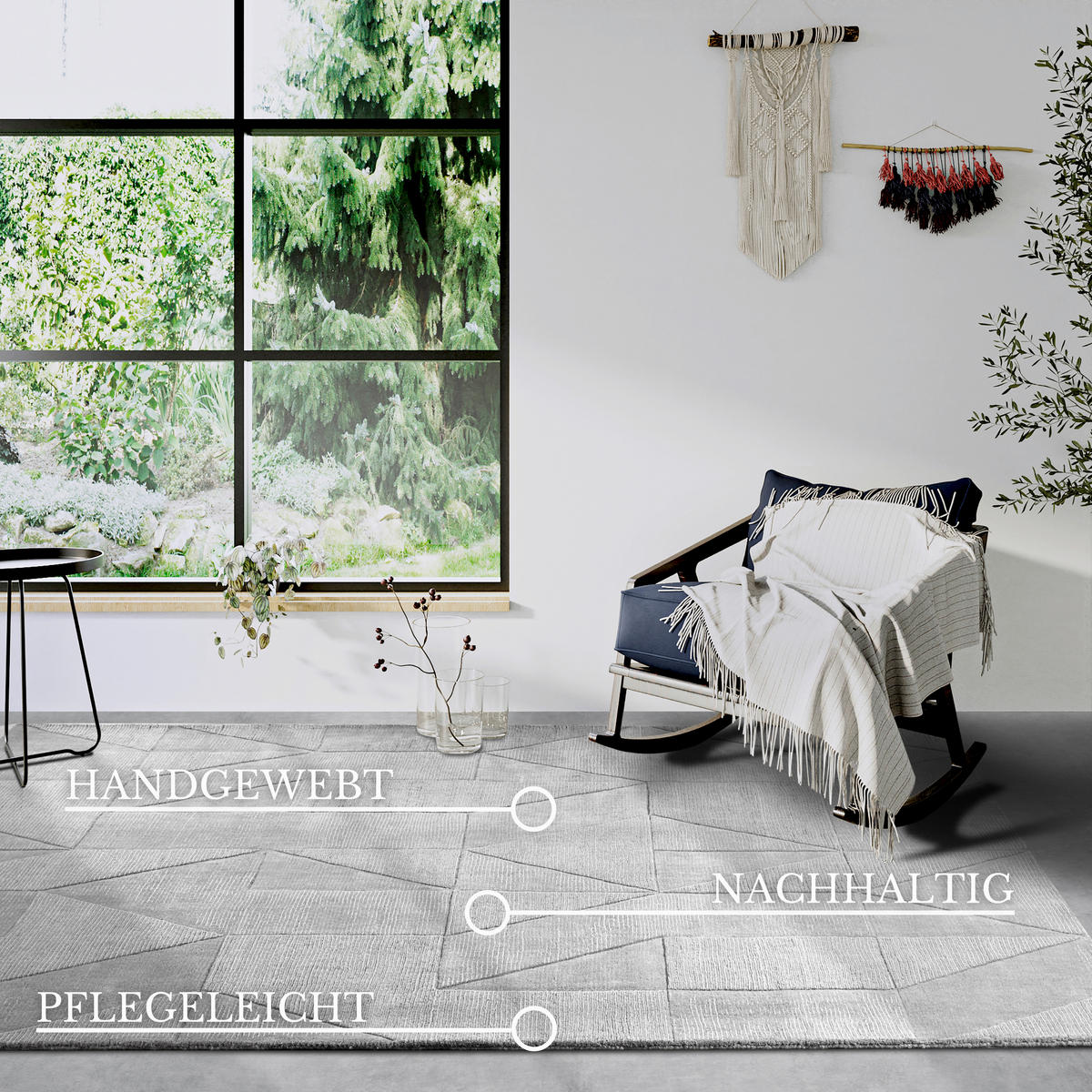 HANDWEBTEPPICH 120/170 cm Kollektion 1906 Grau  - Grau, Design, Textil (120/170cm) - Villeroy & Boch