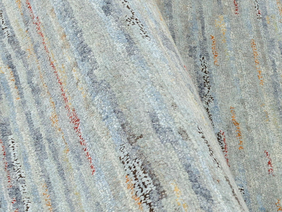 WOLLTEPPICH 170/240 cm Grau, Silberfarben  - Silberfarben/Grau, Natur, Textil (170/240cm) - Cazaris