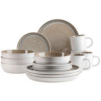 KOMBISERVICE 16-teilig 4 Personen Beige MALEA  - Beige, Basics, Keramik - Mäser