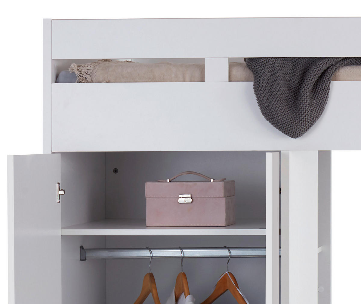ETAGENBETT - Weiß, KONVENTIONELL, Holzwerkstoff (90/200cm) - Carryhome