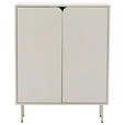 HIGHBOARD  in 80/103/35 cm  - Seidengrau, Design, Holzwerkstoff/Metall (80/103/35cm) - Xora