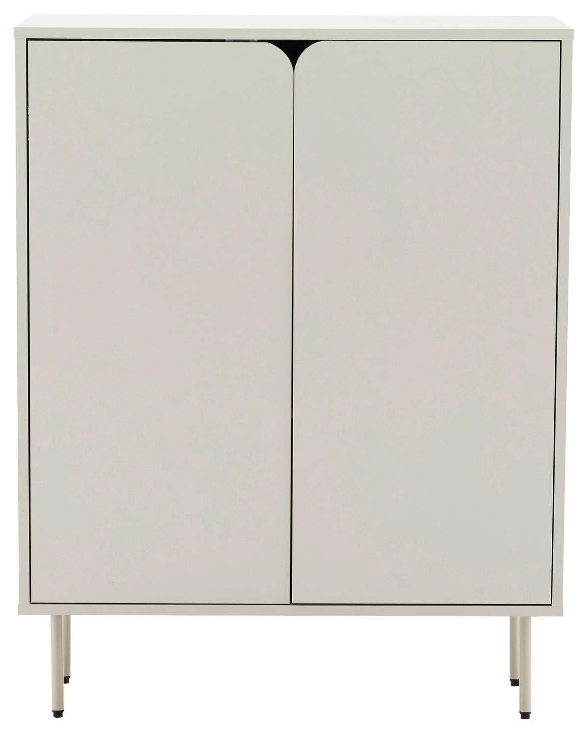 HIGHBOARD  in 80/103/35 cm  - Seidengrau, Design, Holzwerkstoff/Metall (80/103/35cm) - Xora