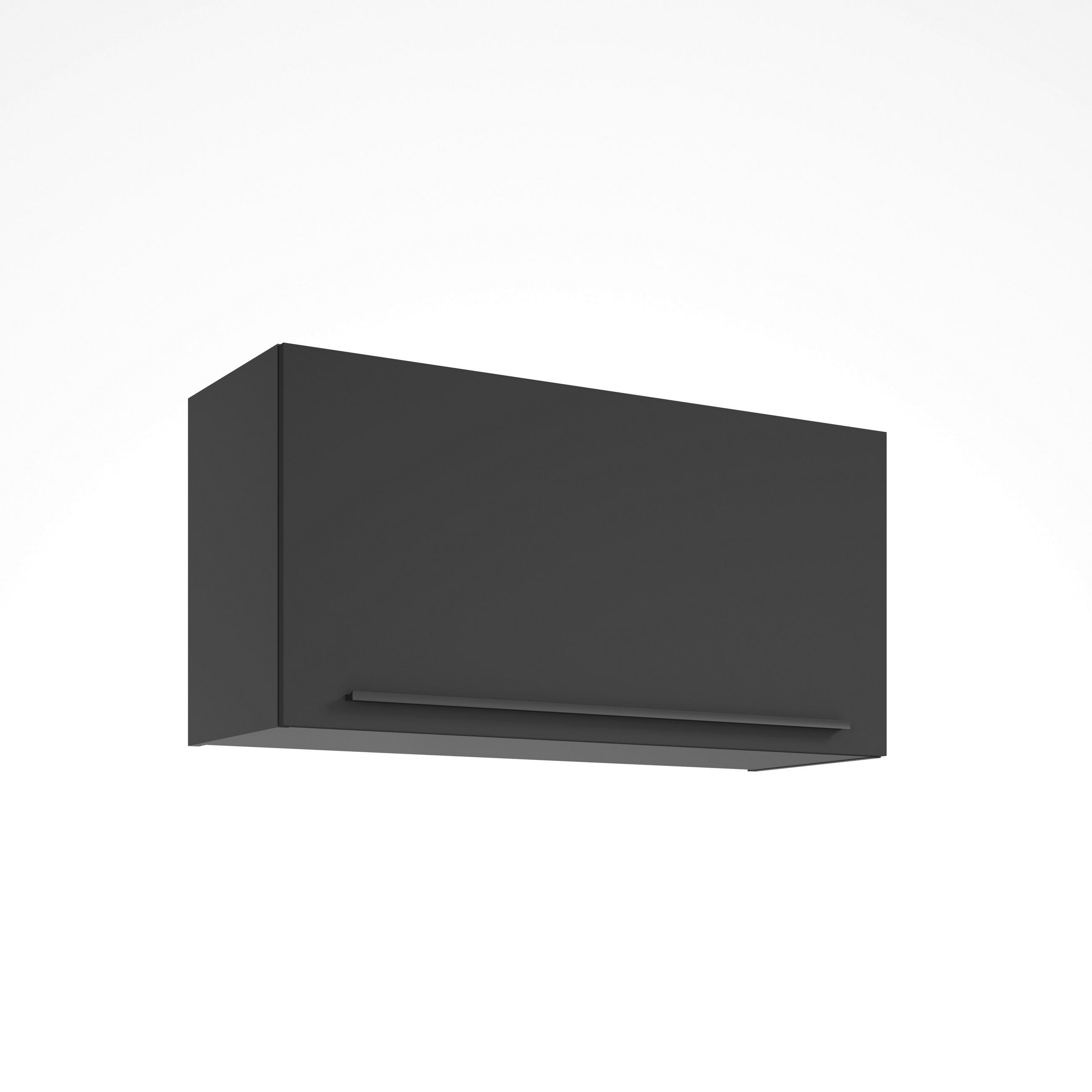 KÜCHENOBERSCHRANK 100/50/34,6 cm  in Schwarz  - Silberfarben/Schwarz, Basics, Holzwerkstoff/Kunststoff (100/50/34,6cm) - P & B