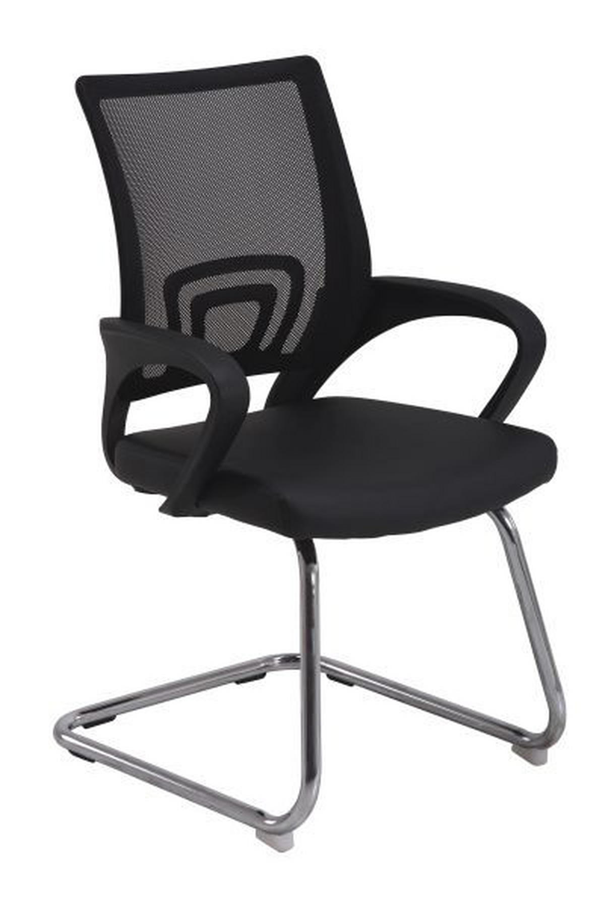 KAROSSZÉK fekete, krómszínű  - krómszínű/fekete, Design, textil/fém (55/92/55cm) - Xora