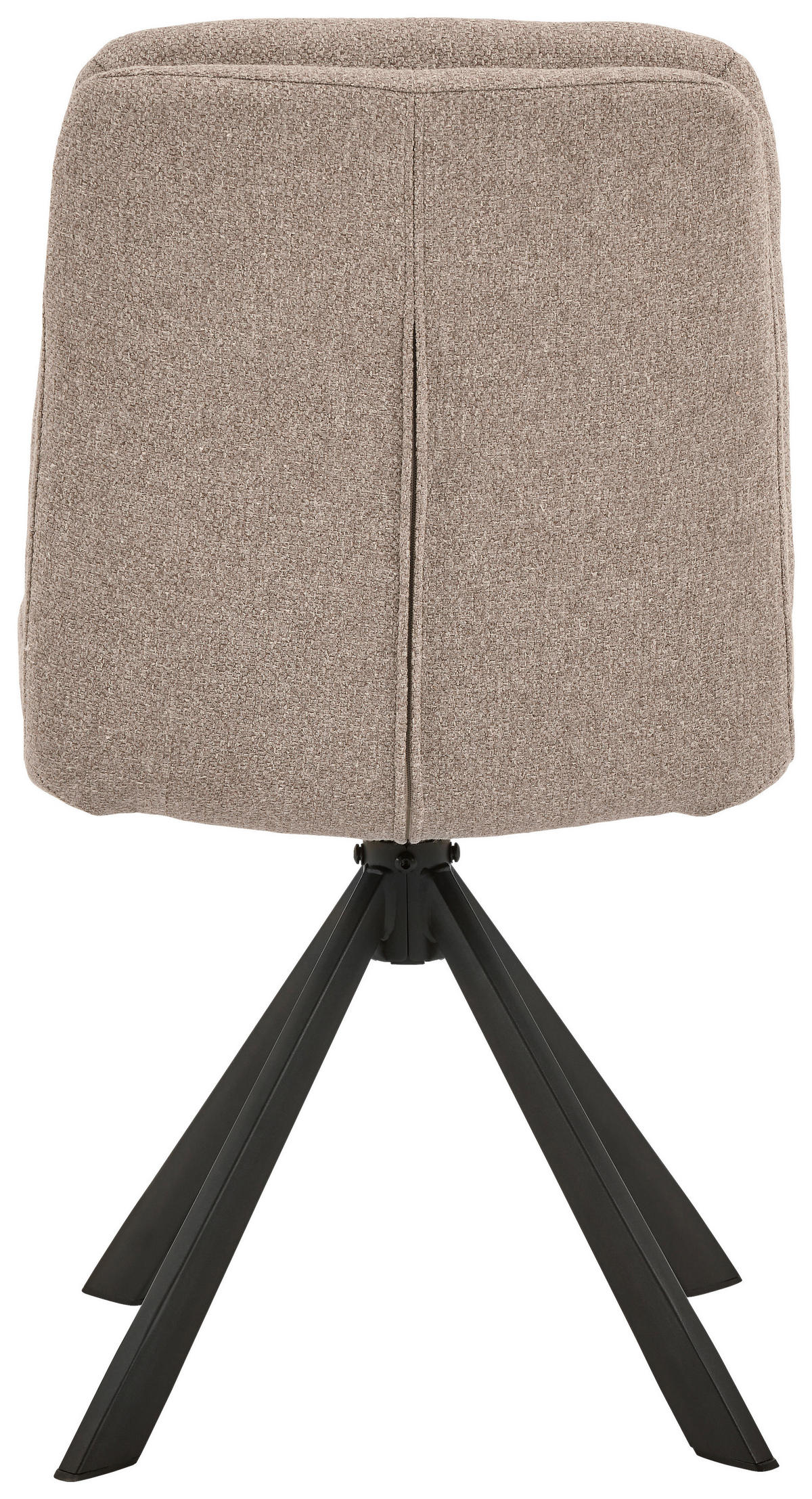 STUHL  in Stahl  - Beige/Schwarz, Trend, Textil/Metall (47/85/57cm) - MID.YOU