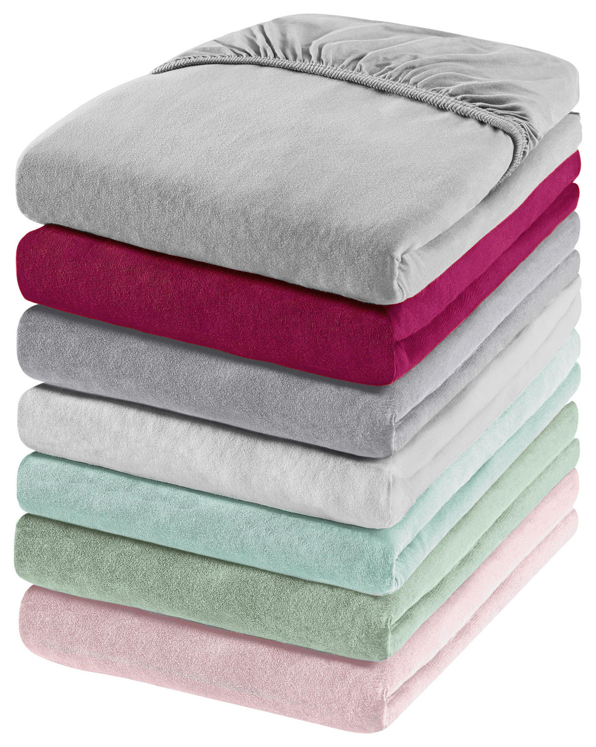 SPANNBETTTUCH Jersey  - Beere, Basics, Textil (90-100/200-220cm) - Novel