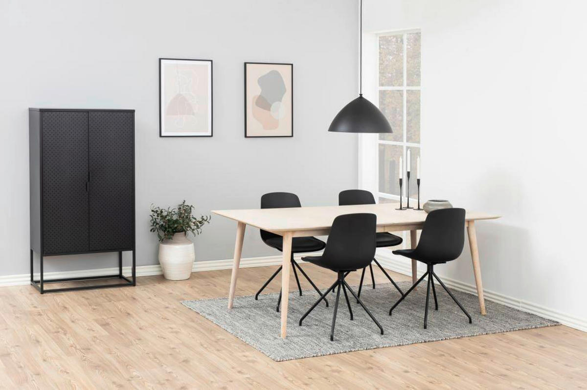 MATBORD 200/100/75,3 cm delar i massivt trä  trä, trämaterial utdragbar rektangulär ekfärgad  - ekfärgad, Klassisk, trämaterial/trä (200/100/75,3cm) - Best Price