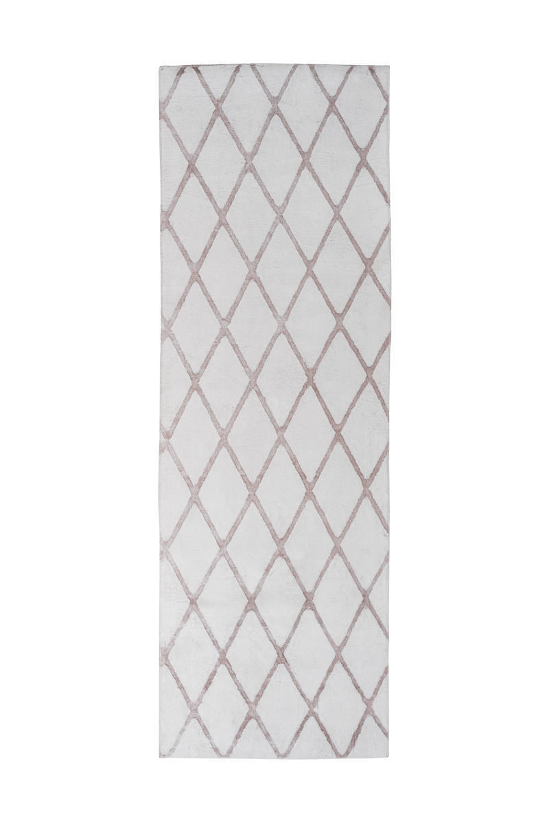 LÄUFER 80/250 cm - Beige/Weiß, Design, Textil (80/250cm) - Kayoom