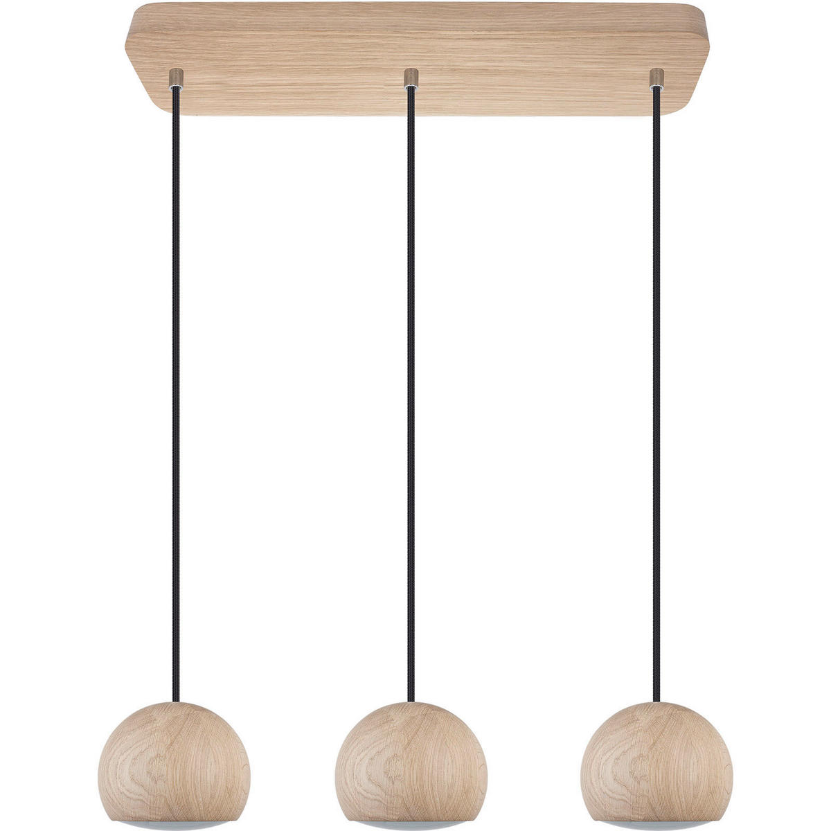 HÄNGELEUCHTE Balli 58/90 cm  - Naturfarben, Natur, Holz (58/90cm)