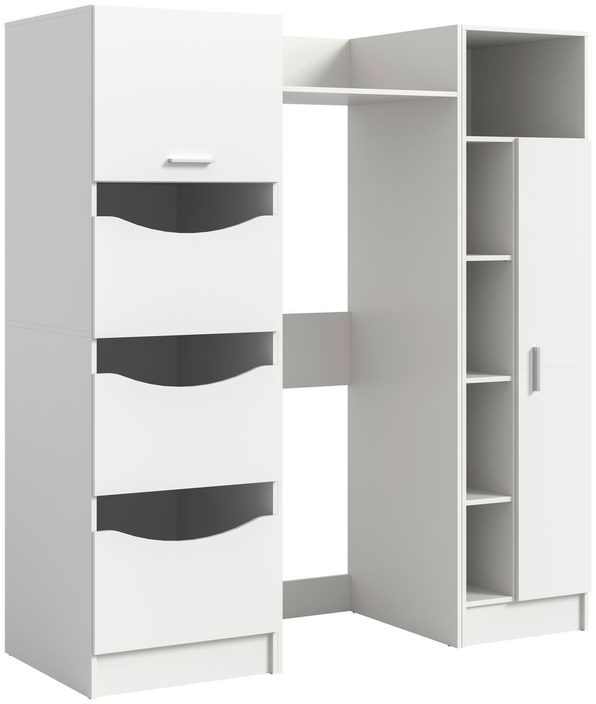 HAUSWIRTSCHAFTSRAUM 166/195/62 cm Weiss  - Weiss, Basics, Holzwerkstoff (166/195/62cm) - MID.YOU