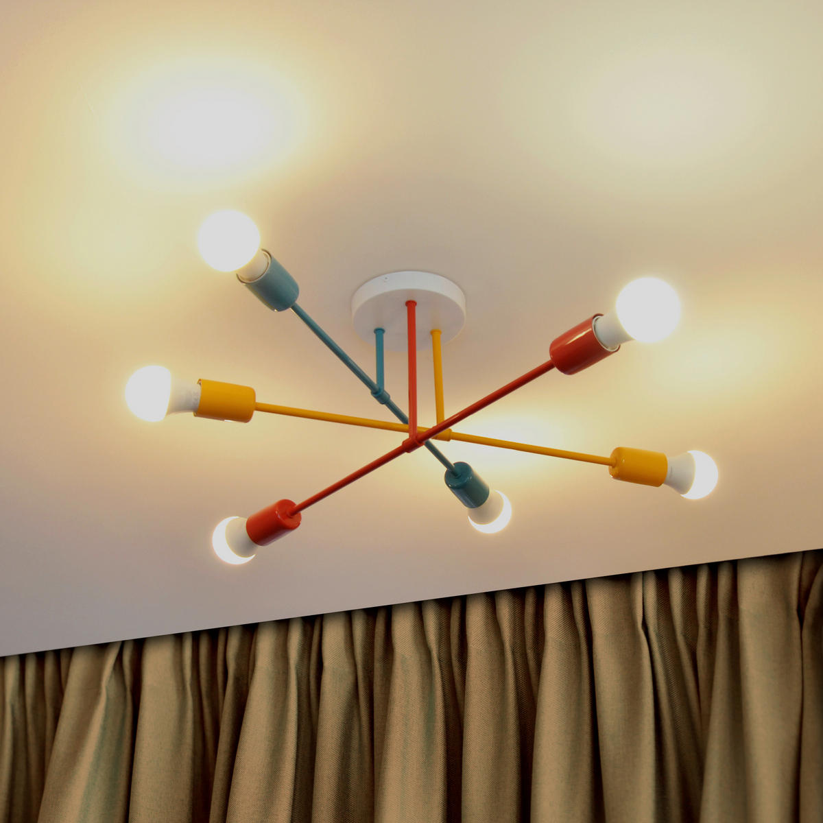 KINDERDECKENLEUCHTE 66/66/25 cm   - Multicolor, LIFESTYLE, Metall (66/66/25cm)