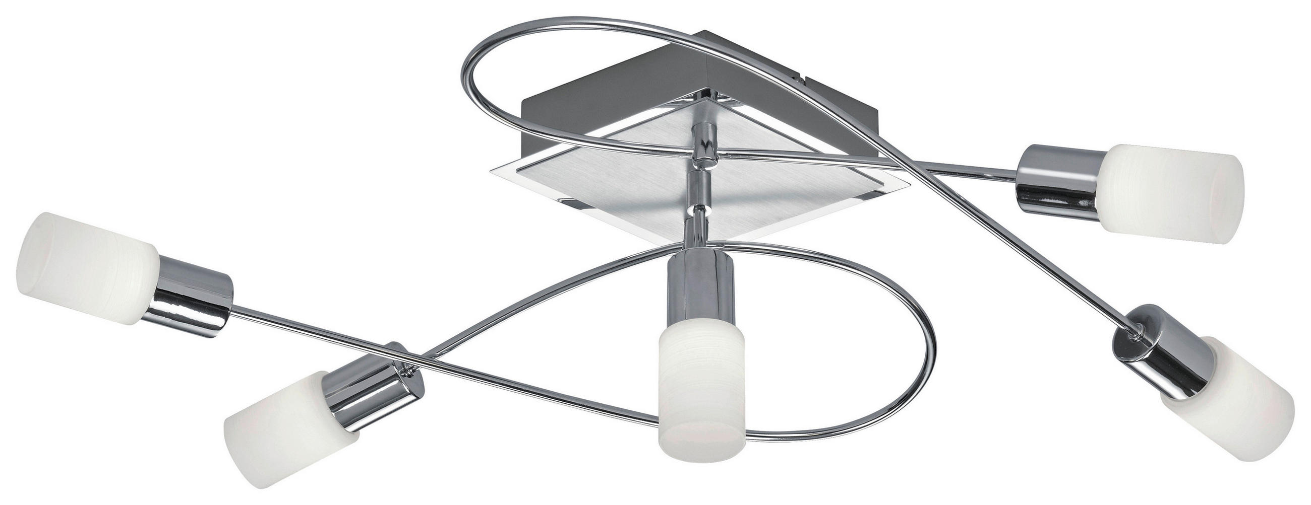 PROIECTOR - alb/culoare crom, Konventionell, sticlă/metal (75/47/24cm) - Novel