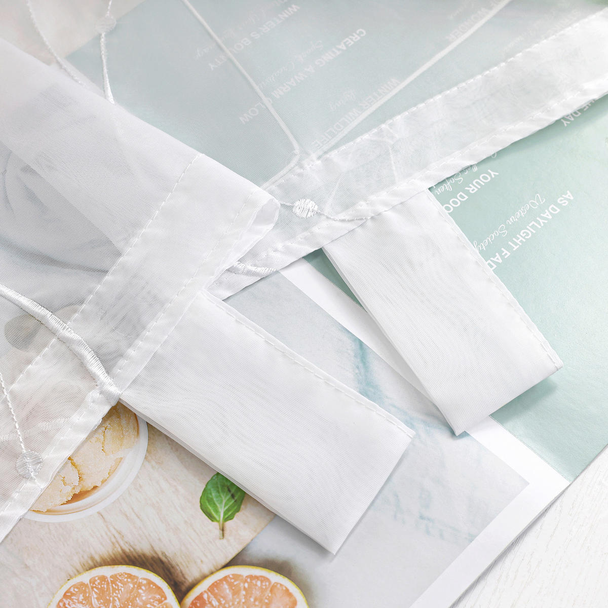 FALTROLLO  transparent  80/140 cm    - Weiß Hochglanz, Basics, Textil (80/140cm) - Joyswahl