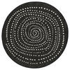 OUTDOORTEPPICH 200 cm Twin Creme, Schwarz  - Creme/Schwarz, Design, Kunststoff (200cm)