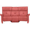 TRAPEZSOFA in Echtleder Rot  - Rot/Naturfarben, KONVENTIONELL, Leder/Holz (208/103/105cm) - Himolla Komfortklass