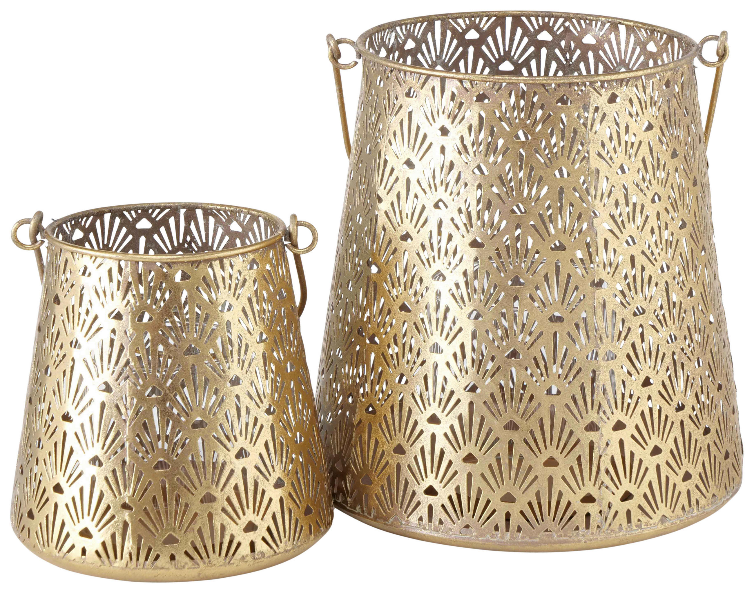 WINDLICHT - Goldfarben, Basics, Metall (21/22cm)
