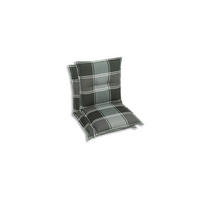 SESSELAUFLAGENSET in Grau Karo  - Grau, Basics, Textil (50/9/100cm)