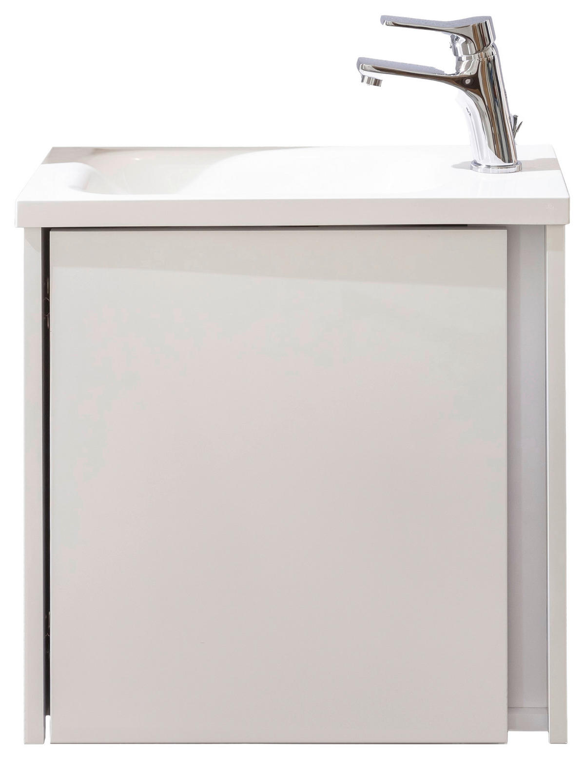 GÄSTEBAD - Weiss, Konventionell, Glas/Holzwerkstoff (50cm) - Xora