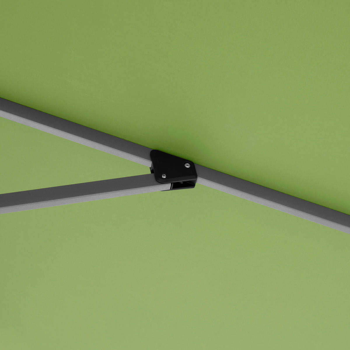 AMPELSCHIRM 350x260 cm Hellgrün  - Silberfarben/Hellgrün, Basics, Textil/Metall (350/260cm) - Doppler