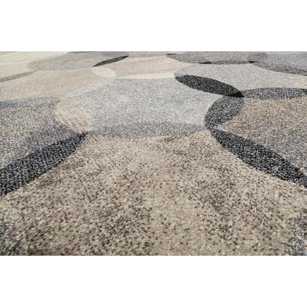 Thumbnail - Esprit Webteppich Modernina, Blau, Hellblau, Dunkelblau, Pastellblau, Textil, Graphik, rund, 160x225 cm, Textiles Vertra...