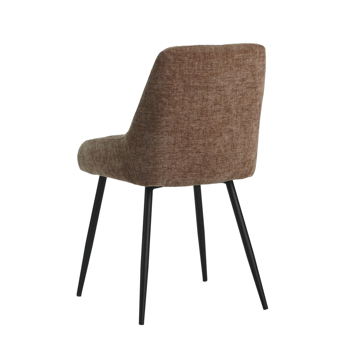 SADA STOLIČIEK 2 kus - hnedá/čierna, Modern, kov/textil (52/86/44cm) - MID.YOU