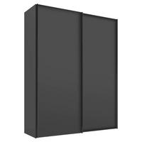 SCHWEBETÜRENSCHRANK in Anthrazit  - Anthrazit/Graphitfarben, Design, Holzwerkstoff/Metall (167/222/68cm) - Moderano