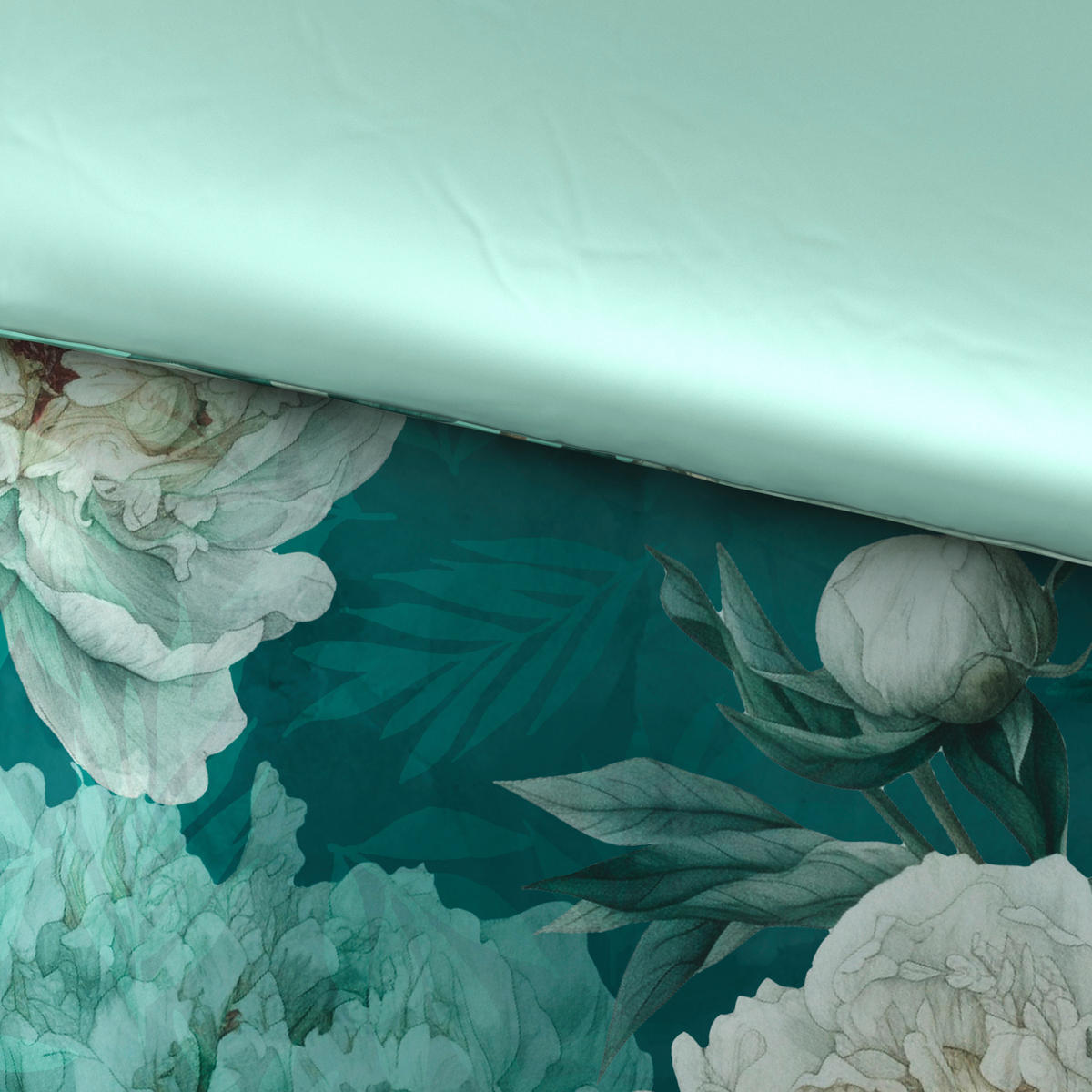 POSTELJINA KATE 140/200 cm saten mintzelena  - mintzelena, Konvencionalno, tekstil (140/200cm) - Esposa