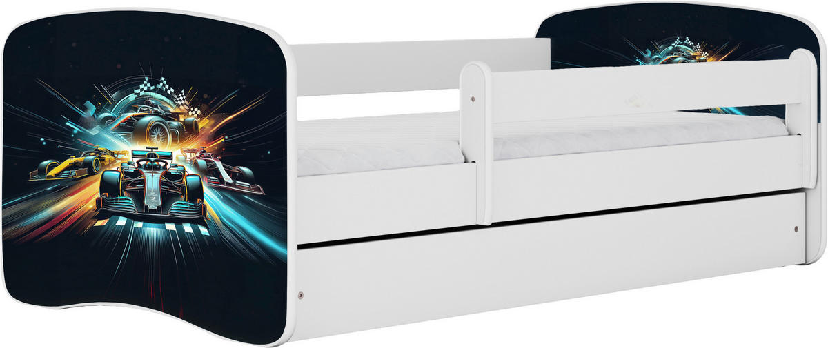 KINDER-/JUNIORBETT - Birkefarben/Weiß, MODERN, Holz/Holzwerkstoff (80/160cm) - MID.YOU