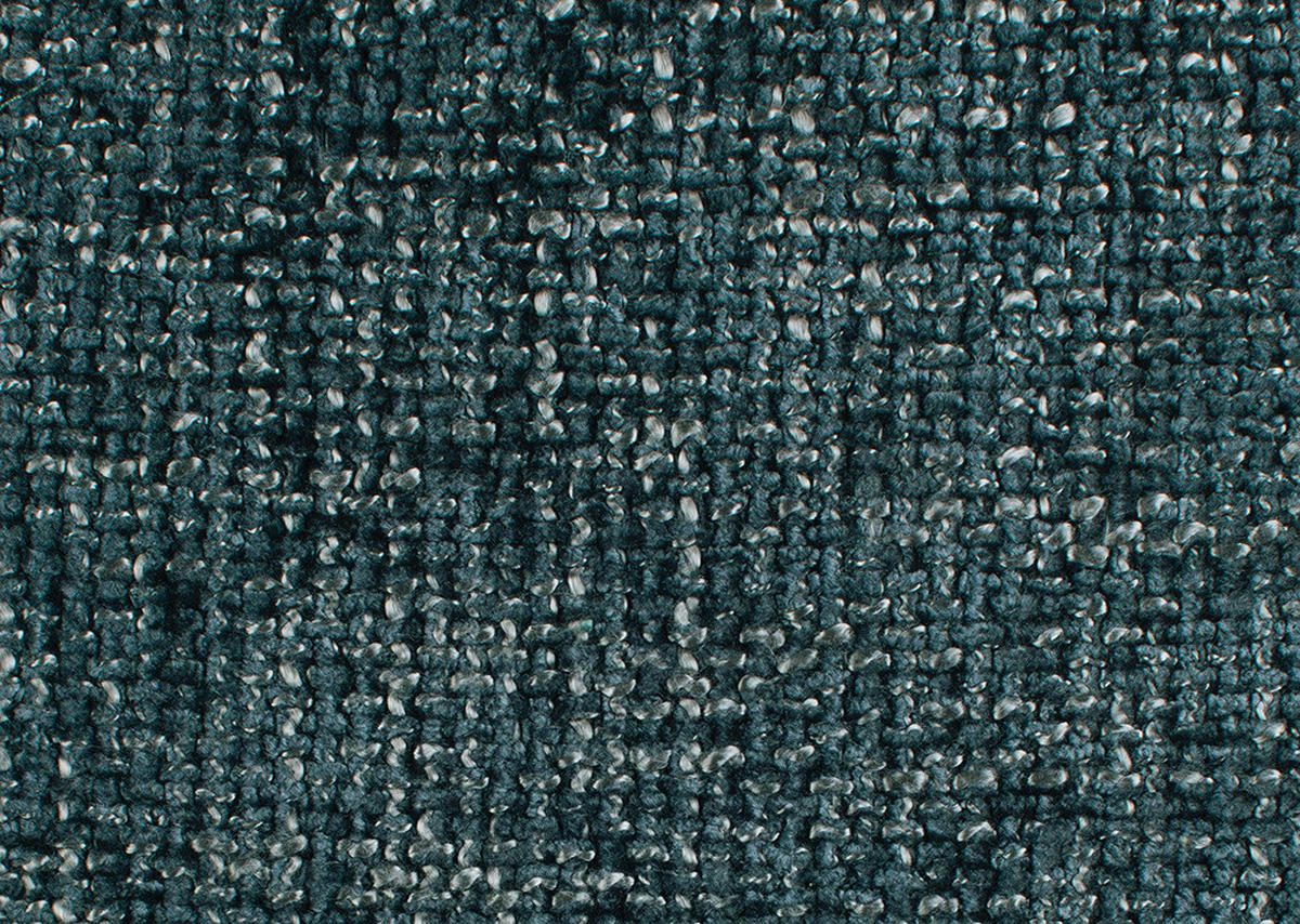 ECKSOFA in Flachgewebe Blaugrau  - Blaugrau/Schwarz, Design, Textil/Metall (339/153cm) - Moderano