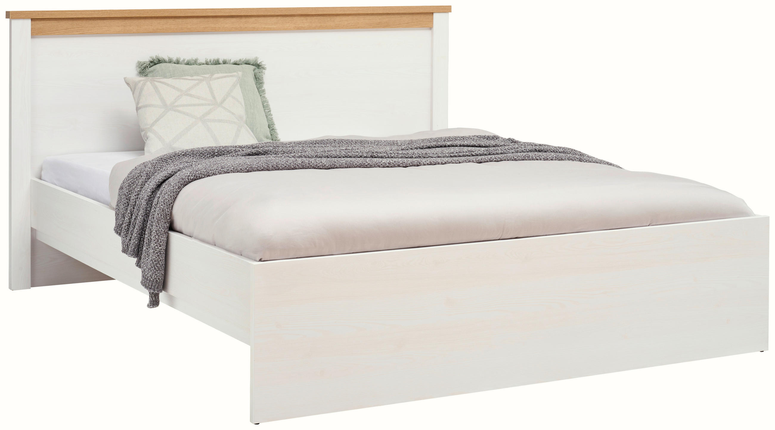 Landscape POSTEL, 180/200 cm, bílá, barvy dubu