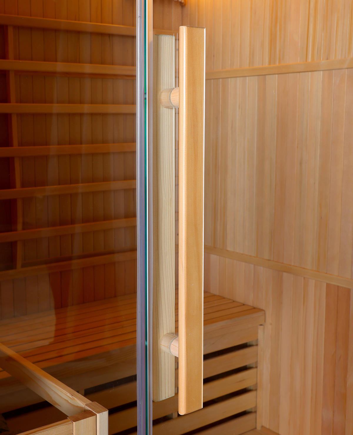 SAUNA für 3 Personen  - Basics, Holz (150/190/120cm)