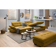 ECKSOFA  in Flachgewebe Gelb  341/204 cm  - Gelb/Schwarz, Design, Textil/Metall (341/204cm) - Xora