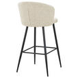 BARHOCKER in Schwarz, Beige  - Beige/Schwarz, MODERN, Textil/Metall (55/103/55cm) - Carryhome
