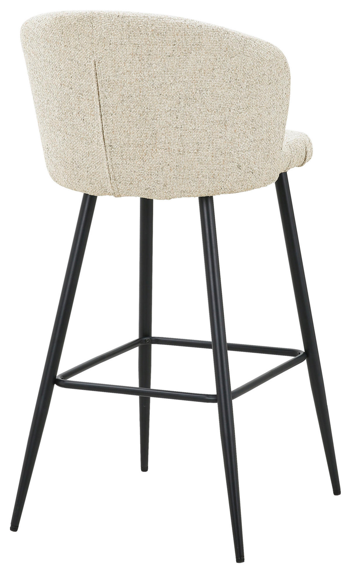 BARHOCKER in Schwarz, Beige  - Beige/Schwarz, MODERN, Textil/Metall (55/103/55cm) - Carryhome