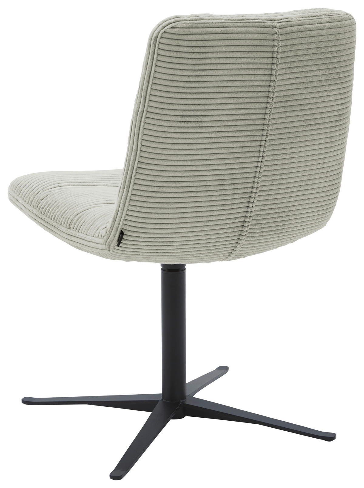 STUHL  in Cord  - Greige/Schwarz, Design, Textil/Metall (52/88/66cm) - Dieter Knoll