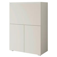 SEKRETÄR   - Kaschmir/Beige, Design, Holzwerkstoff/Kunststoff (90/125,1/42cm) - P & B
