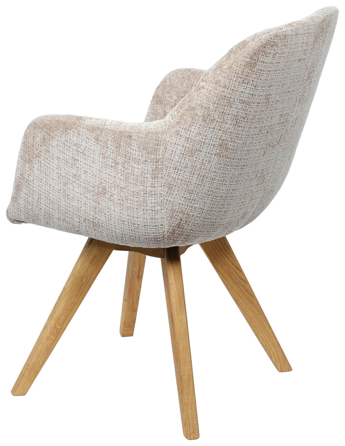 ARMLEHNSTUHL in Holz, Textil Beige  - Beige/Naturfarben, KONVENTIONELL, Holz/Textil (59/85/65cm) - Linea Natura