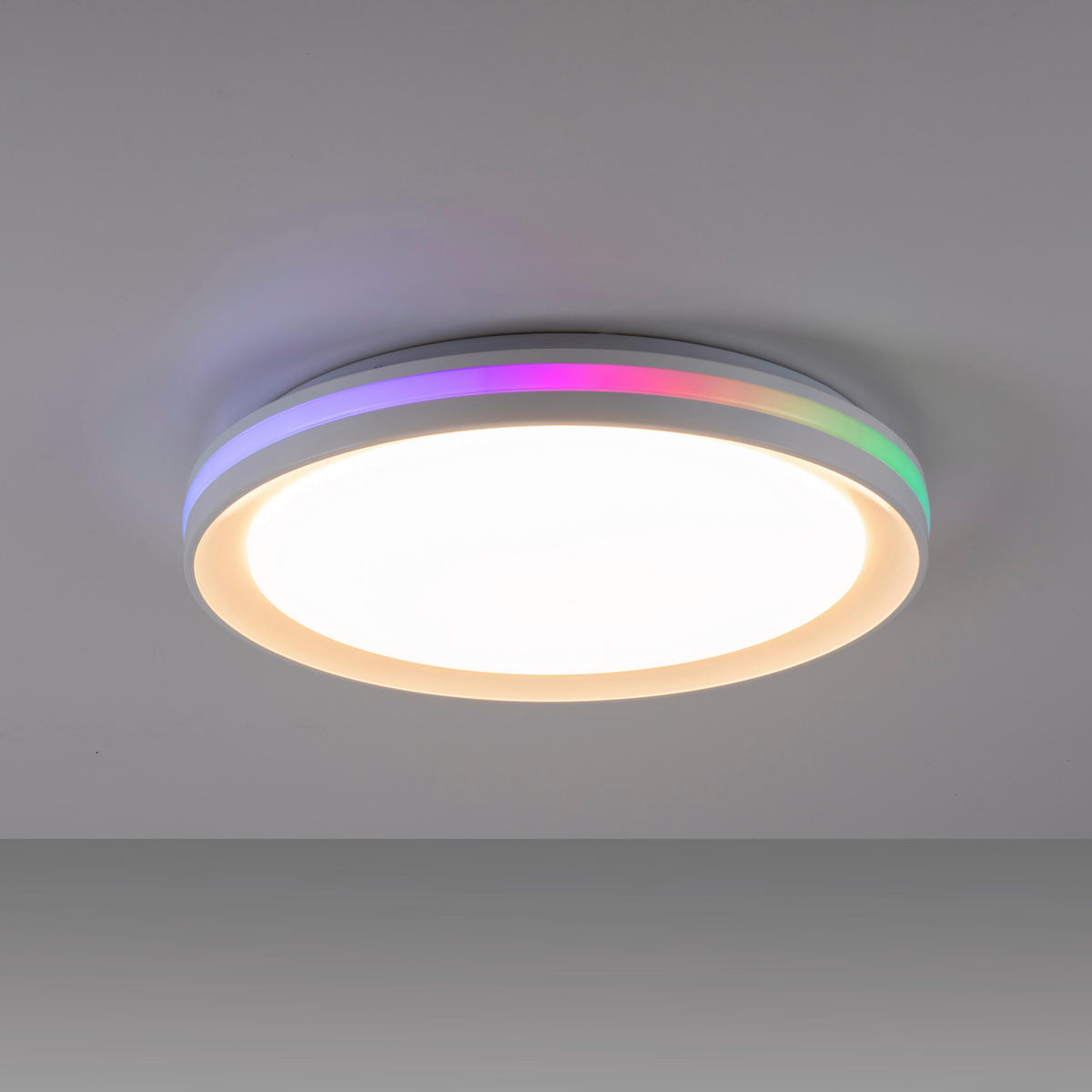 LED-DECKENLEUCHTE Ribbon 40/6,5 cm   - Weiß, KONVENTIONELL, Kunststoff/Metall (40/6,5cm)