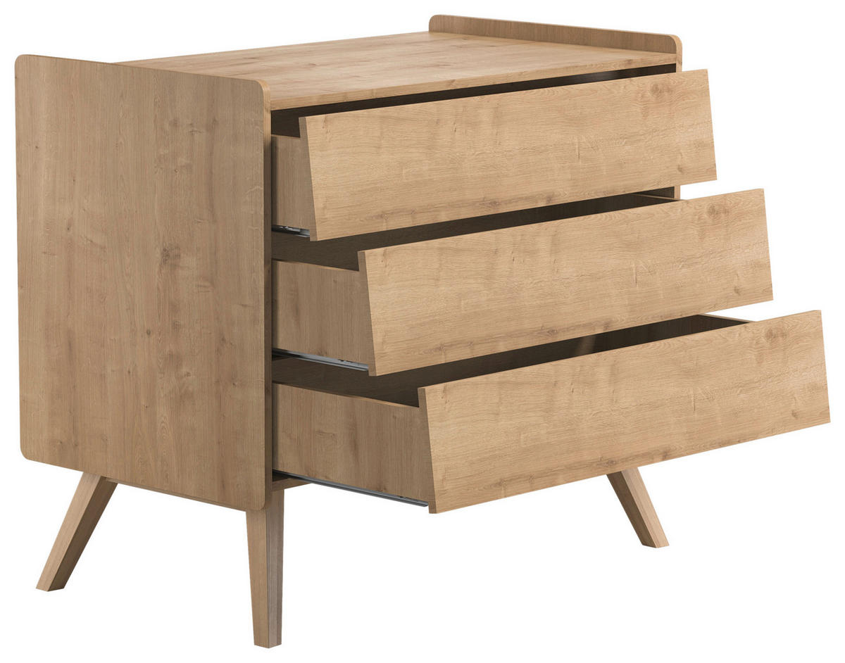 KOMMODE  in 99,8/89,7/58,4 cm  - Eichefarben, MODERN, Holz/Holzwerkstoff (99,8/89,7/58,4cm) - MID.YOU