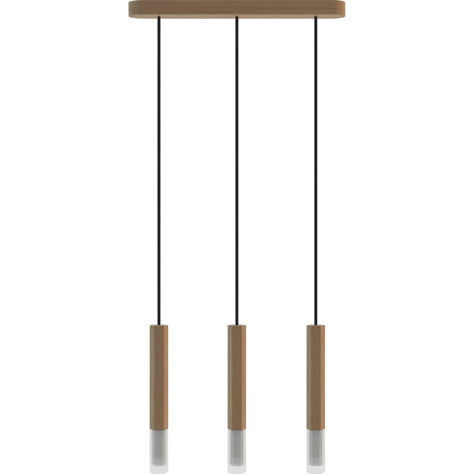 HÄNGELEUCHTE 52/3,4/150 cm  - Schwarz/Naturfarben, Natur, Holz (52/3,4/150cm)