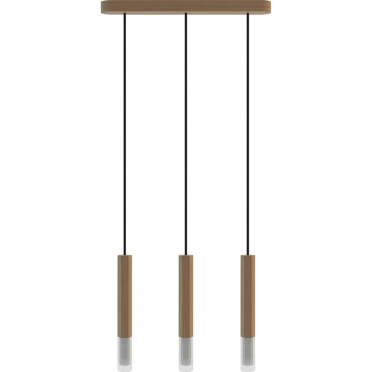 HÄNGELEUCHTE 52/3,4/150 cm  - Schwarz/Naturfarben, Natur, Holz (52/3,4/150cm)
