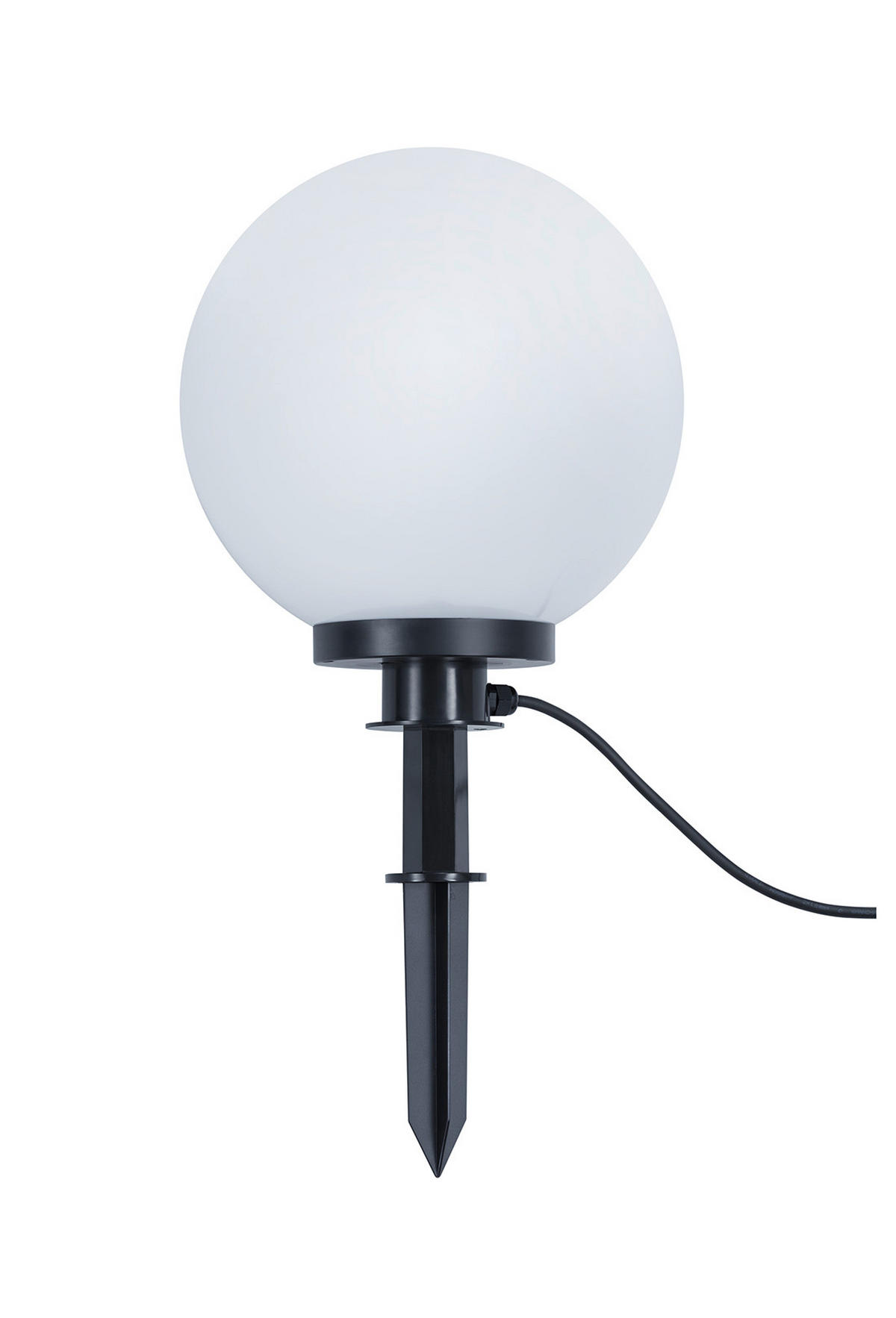 AUSSENKUGELLEUCHTE - Weiss, Basics, Kunststoff (30/60,3cm)