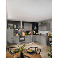 EINBAUKÜCHE   - Taupe/Grau, Design, Holzwerkstoff - Celina