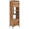 REGAL  58/192/40 cm Anthrazit, Naturfarben  - Anthrazit/Naturfarben, Natur, Holz/Metall (58/192/40cm) - MID.YOU