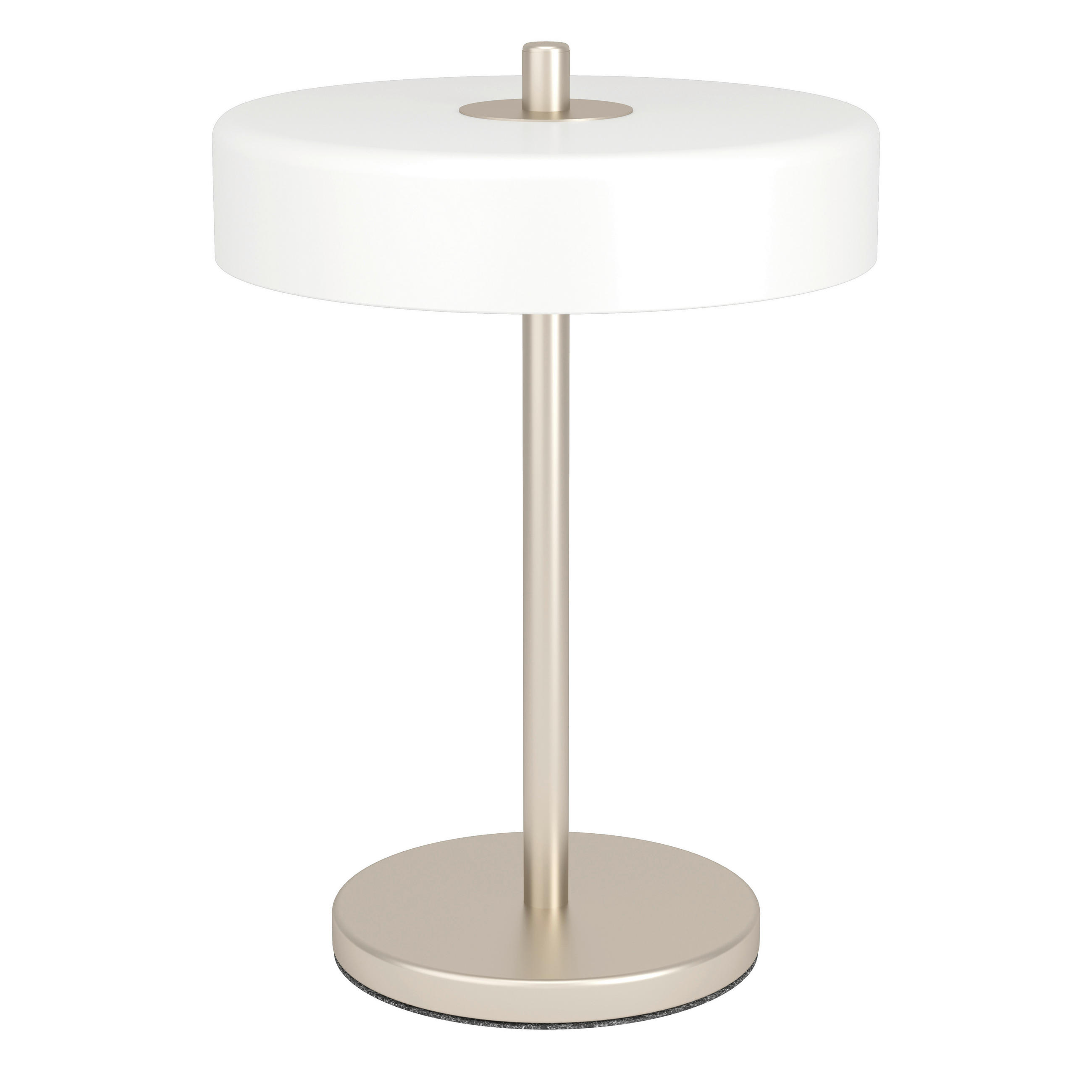 TISCHLEUCHTE Salve 23,0/33,0 cm  - Weiß/Nickelfarben, KONVENTIONELL, Glas/Kunststoff (23,0/33,0cm) - Eglo