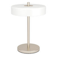 TISCHLEUCHTE Salve 23,0/33,0 cm  - Weiß/Nickelfarben, KONVENTIONELL, Glas/Kunststoff (23,0/33,0cm) - Eglo